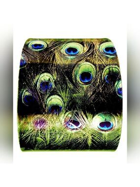 Glam Green Peacock Cuff Bracelet